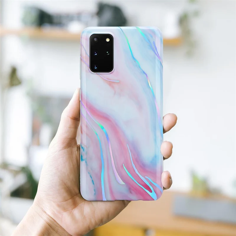 Cadorabo Hülle kompatibel mit Samsung Galaxy S20 PLUS Schutzhülle aus TPU Silikon mit Muster Mosaik