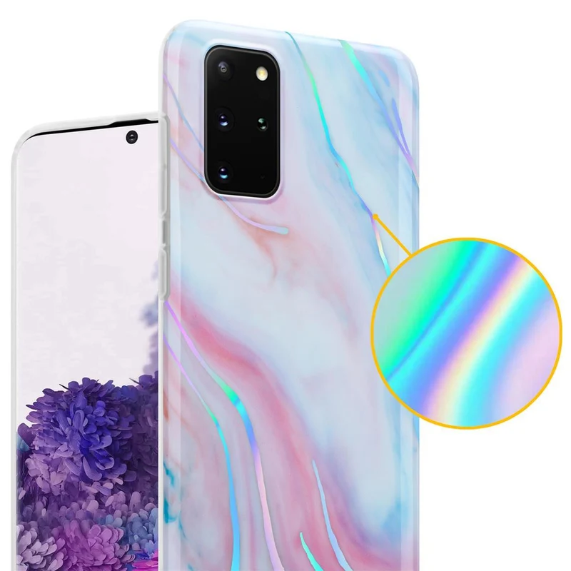 Cadorabo Hülle kompatibel mit Samsung Galaxy S20 PLUS Schutzhülle aus TPU Silikon mit Muster Mosaik