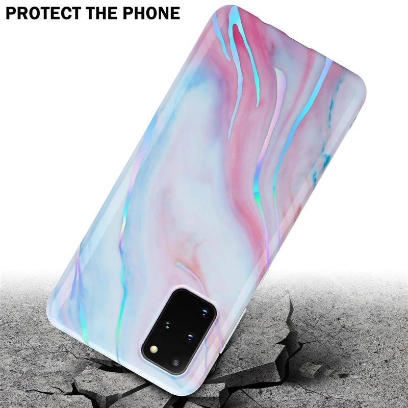 Cadorabo Hülle kompatibel mit Samsung Galaxy S20 PLUS Schutzhülle aus TPU Silikon mit Muster Mosaik
