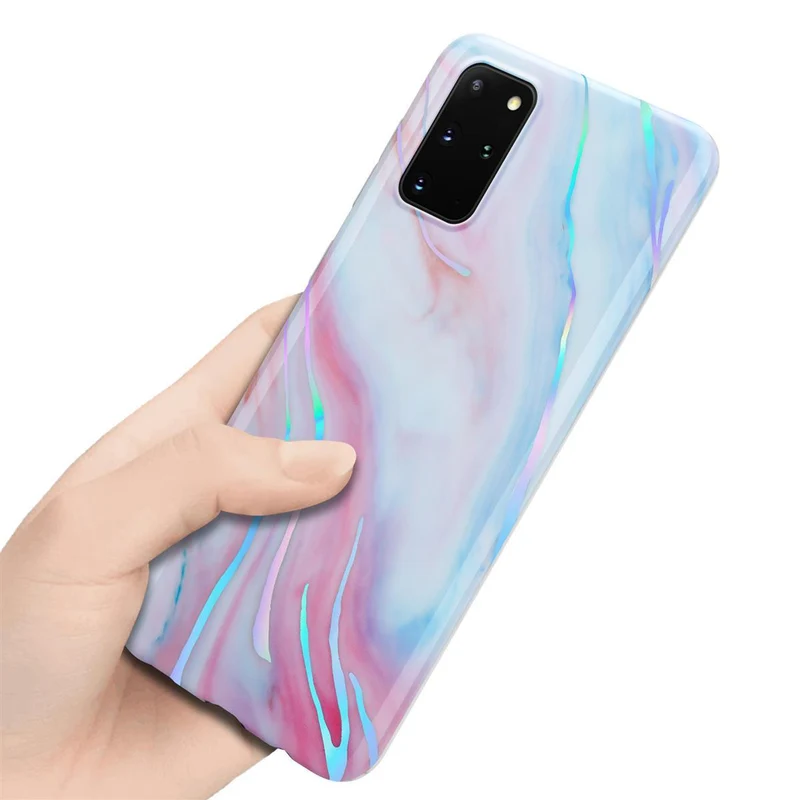Cadorabo Hülle kompatibel mit Samsung Galaxy S20 PLUS Schutzhülle aus TPU Silikon mit Muster Mosaik
