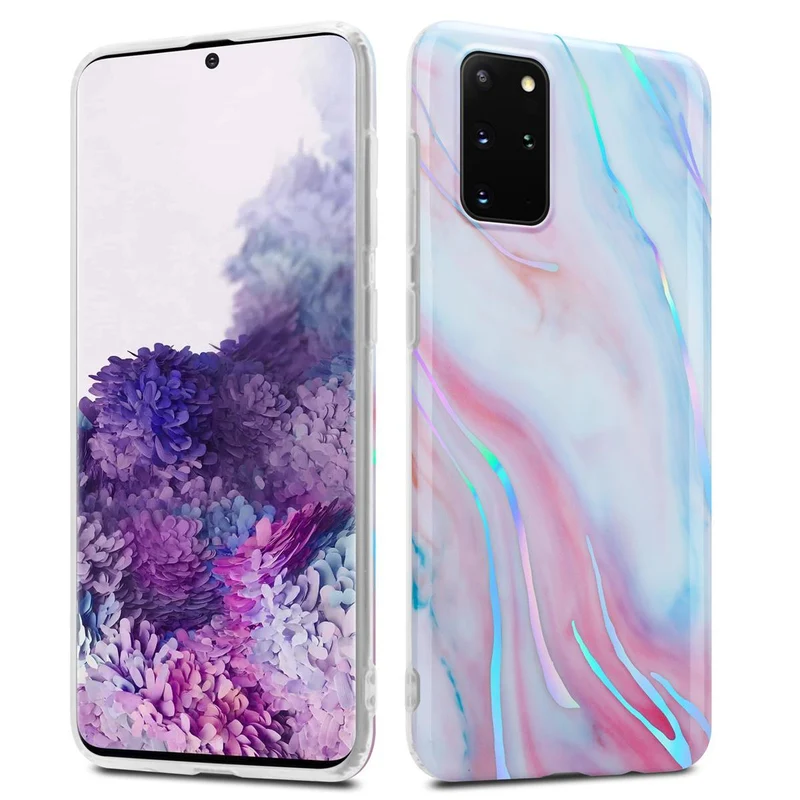 Cadorabo Hülle kompatibel mit Samsung Galaxy S20 PLUS Schutzhülle aus TPU Silikon mit Muster Mosaik