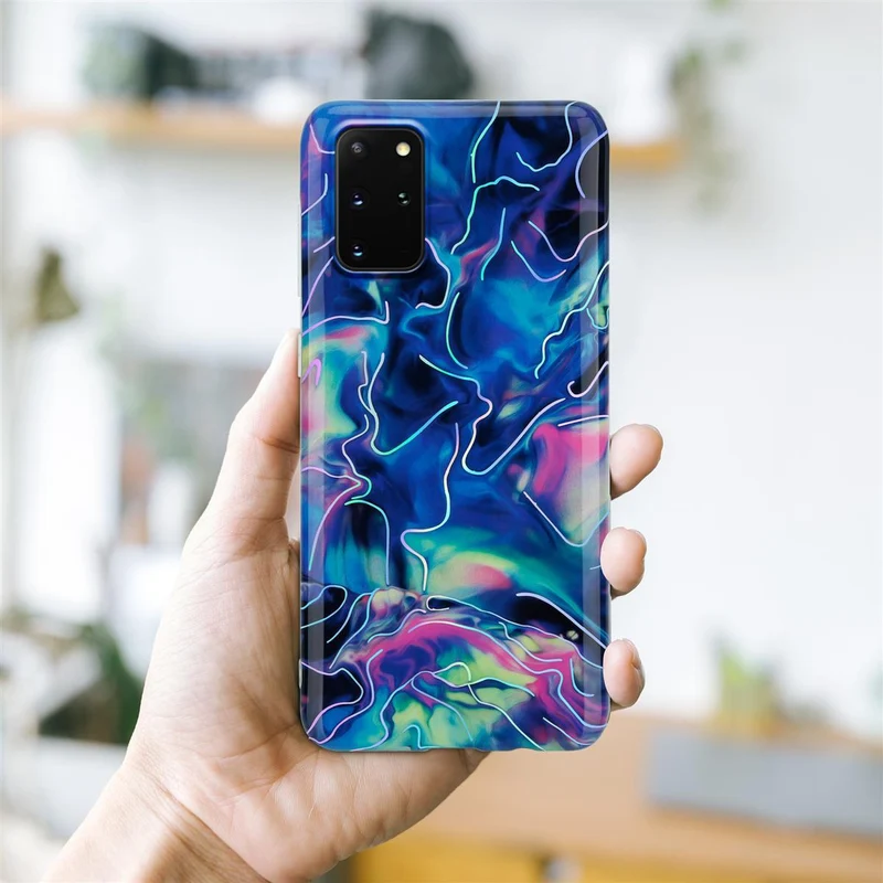 Cadorabo Hülle kompatibel mit Samsung Galaxy S20 PLUS Schutzhülle aus TPU Silikon mit Muster Mosaik