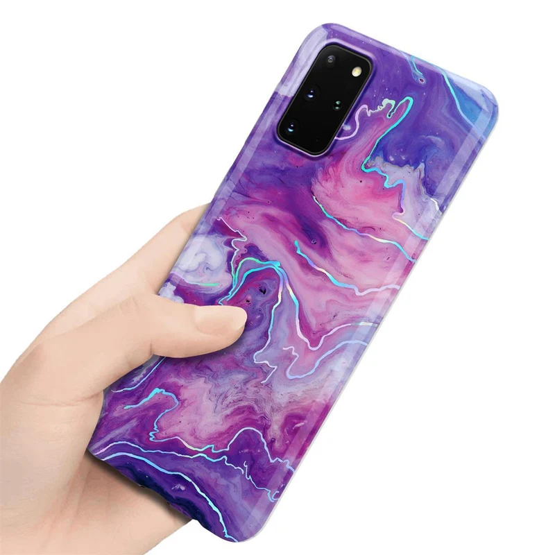 Cadorabo Hülle kompatibel mit Samsung Galaxy S20 PLUS Schutzhülle aus TPU Silikon mit Muster Mosaik
