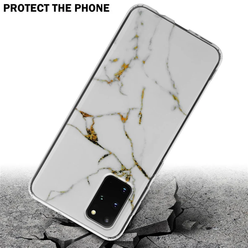 Cadorabo Hülle kompatibel mit Samsung Galaxy S20 PLUS Schutzhülle aus TPU Silikon mit Muster Mosaik