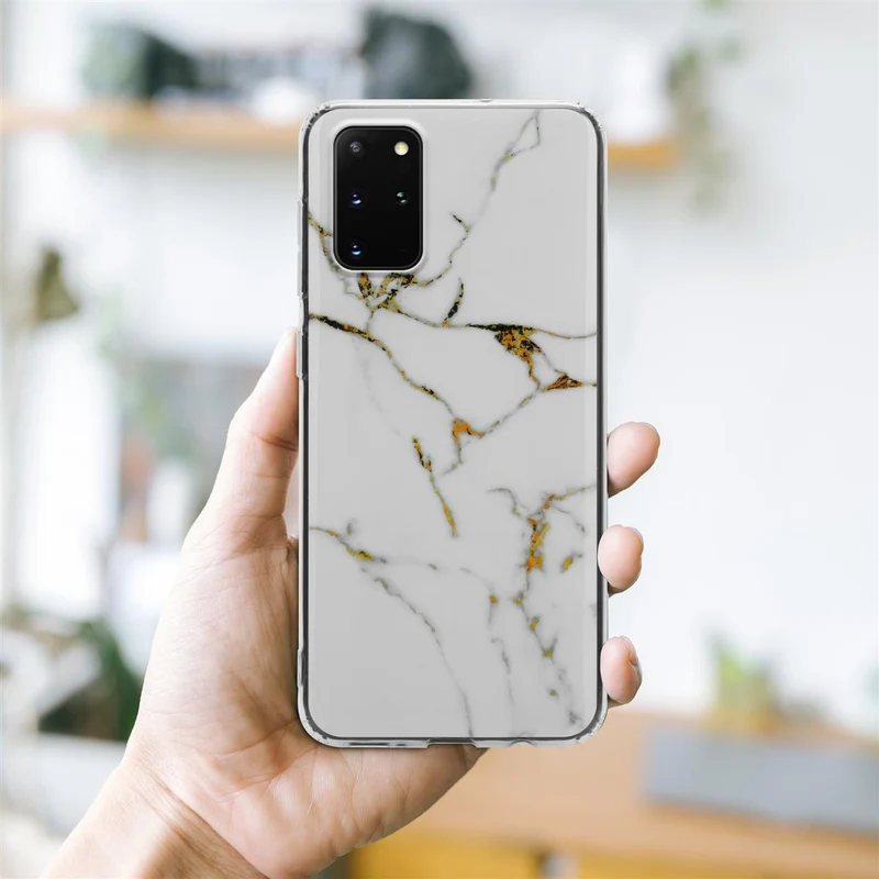 Cadorabo Hülle kompatibel mit Samsung Galaxy S20 PLUS Schutzhülle aus TPU Silikon mit Muster Mosaik