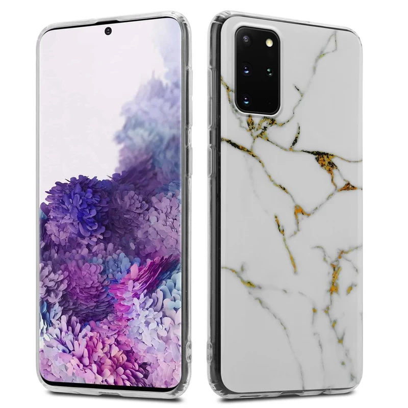 Cadorabo Hülle kompatibel mit Samsung Galaxy S20 PLUS Schutzhülle aus TPU Silikon mit Muster Mosaik
