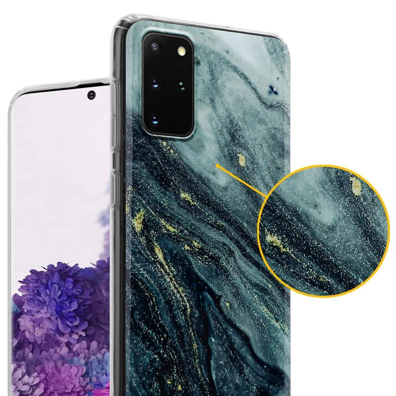Cadorabo Hülle kompatibel mit Samsung Galaxy S20 PLUS Schutzhülle aus TPU Silikon mit Muster Mosaik