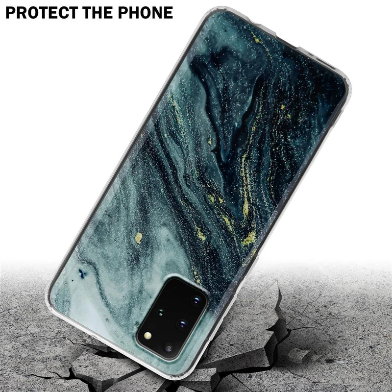 Cadorabo Hülle kompatibel mit Samsung Galaxy S20 PLUS Schutzhülle aus TPU Silikon mit Muster Mosaik