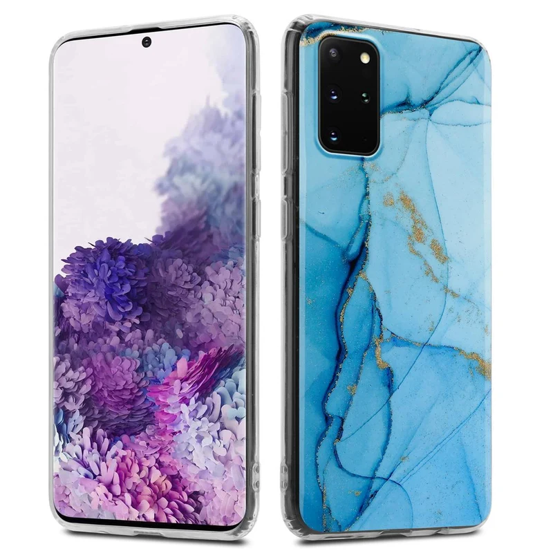 Cadorabo Hülle kompatibel mit Samsung Galaxy S20 PLUS Schutzhülle aus TPU Silikon mit Muster Mosaik