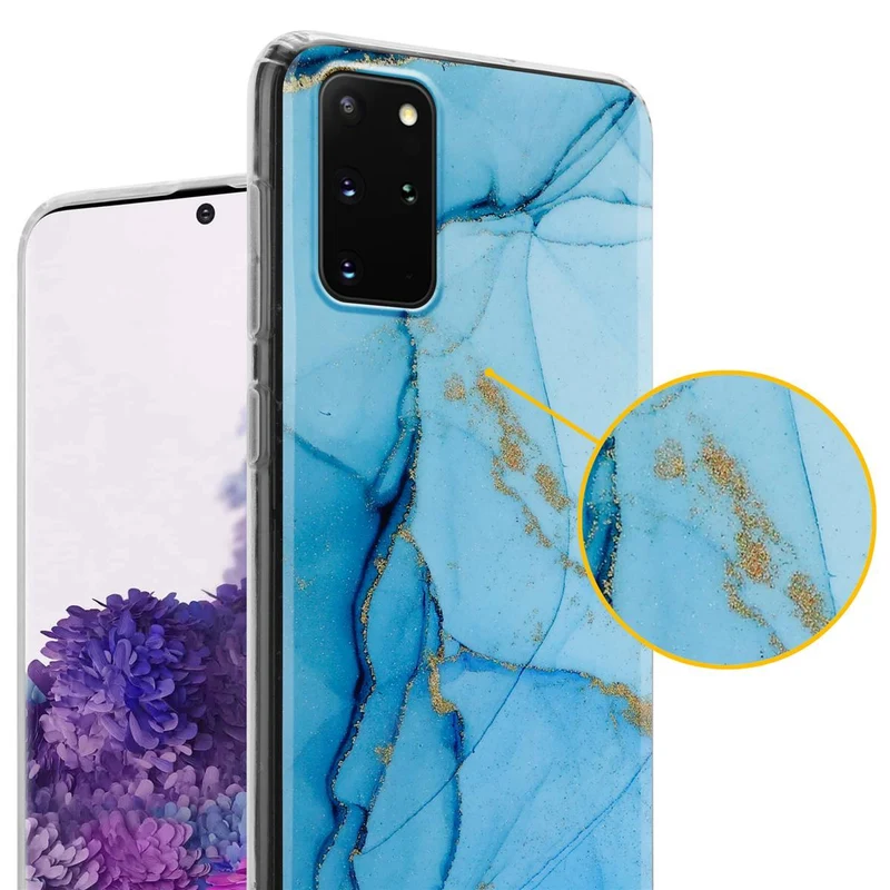 Cadorabo Hülle kompatibel mit Samsung Galaxy S20 PLUS Schutzhülle aus TPU Silikon mit Muster Mosaik
