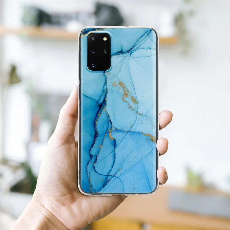 Cadorabo Hülle kompatibel mit Samsung Galaxy S20 PLUS Schutzhülle aus TPU Silikon mit Muster Mosaik