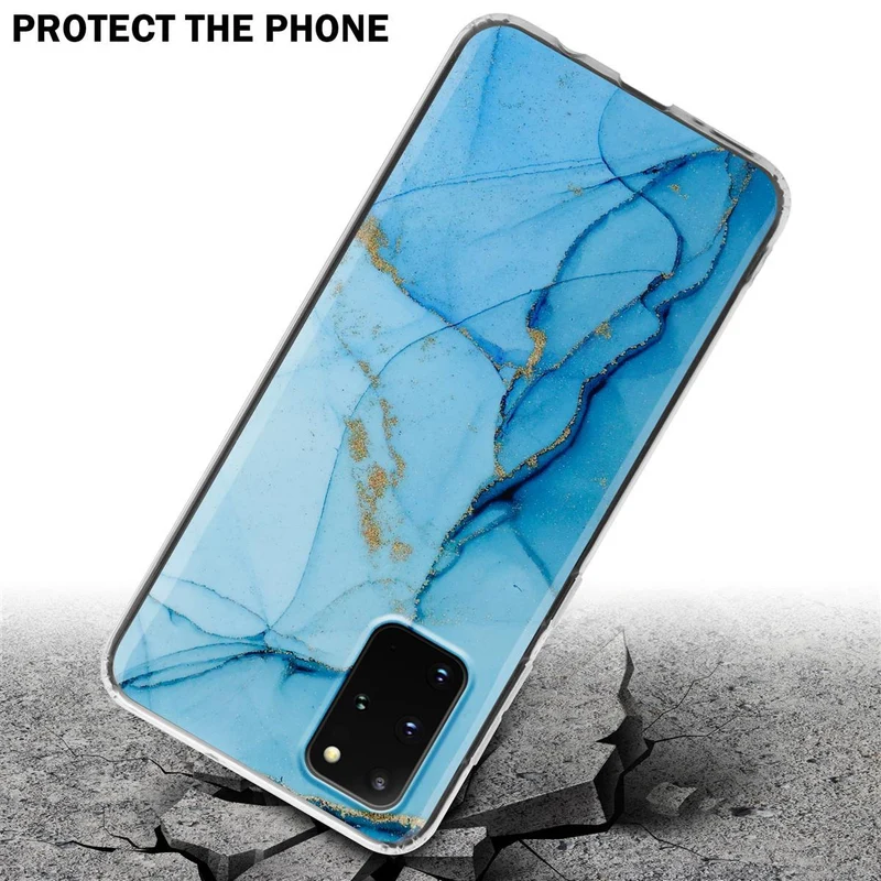 Cadorabo Hülle kompatibel mit Samsung Galaxy S20 PLUS Schutzhülle aus TPU Silikon mit Muster Mosaik