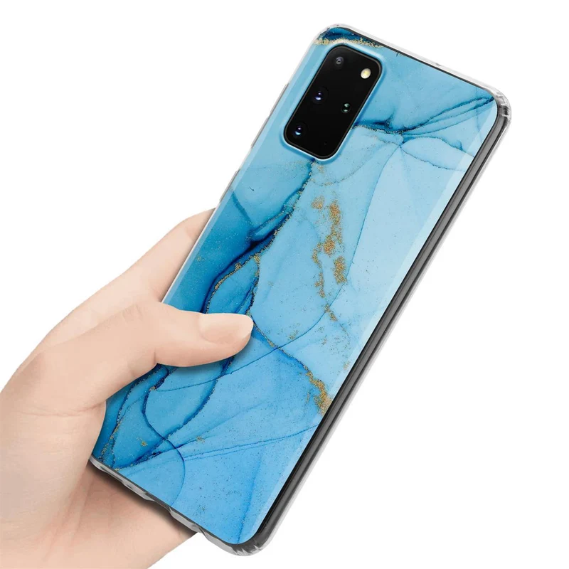 Cadorabo Hülle kompatibel mit Samsung Galaxy S20 PLUS Schutzhülle aus TPU Silikon mit Muster Mosaik