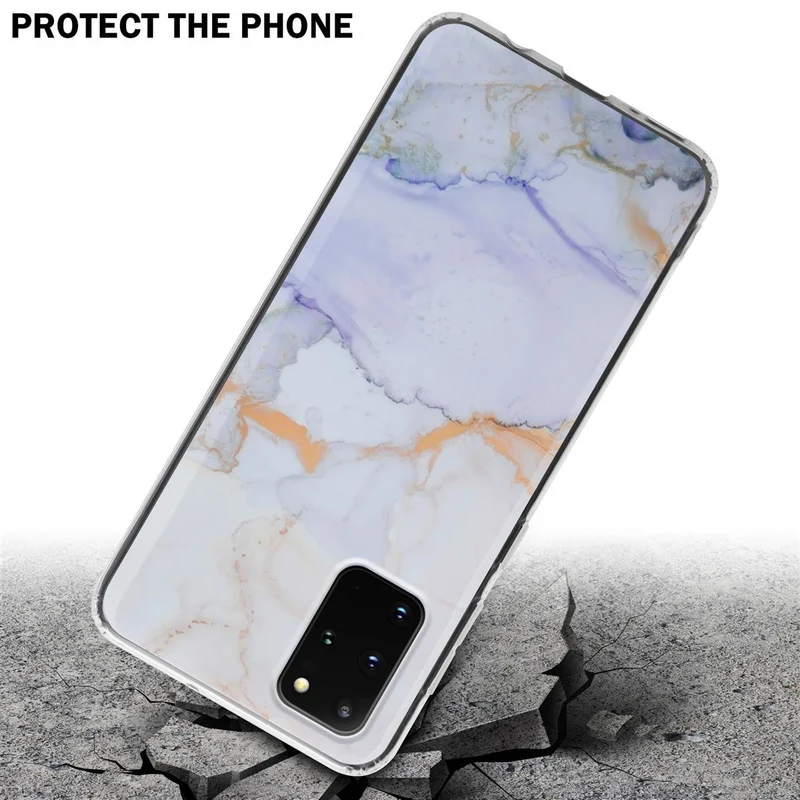Cadorabo Hülle kompatibel mit Samsung Galaxy S20 PLUS Schutzhülle aus TPU Silikon mit Muster Mosaik