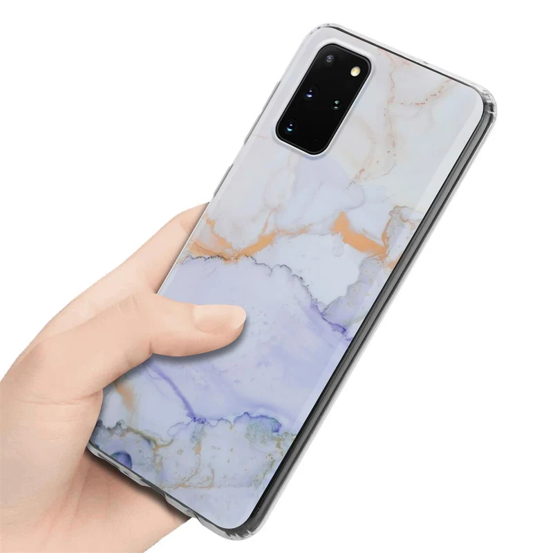 Cadorabo Hülle kompatibel mit Samsung Galaxy S20 PLUS Schutzhülle aus TPU Silikon mit Muster Mosaik