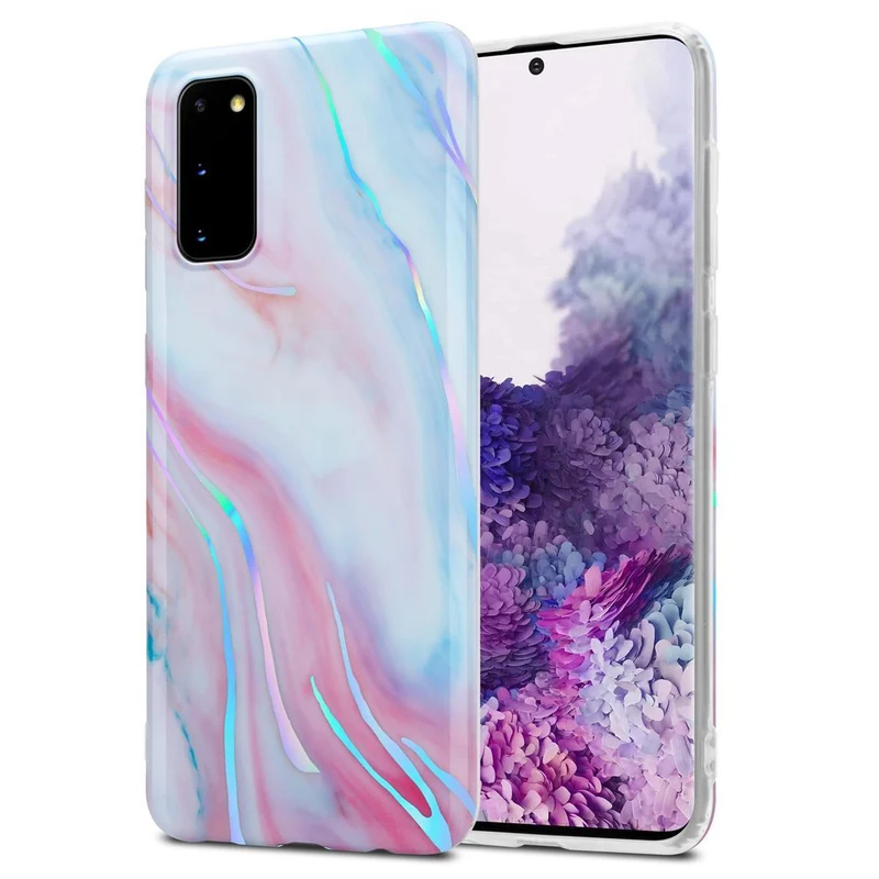 Cadorabo Hülle kompatibel mit Samsung Galaxy S20 Schutzhülle aus TPU Silikon mit Muster Mosaik