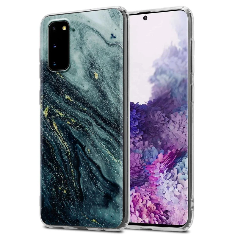 Cadorabo Hülle kompatibel mit Samsung Galaxy S20 Schutzhülle aus TPU Silikon mit Muster Mosaik