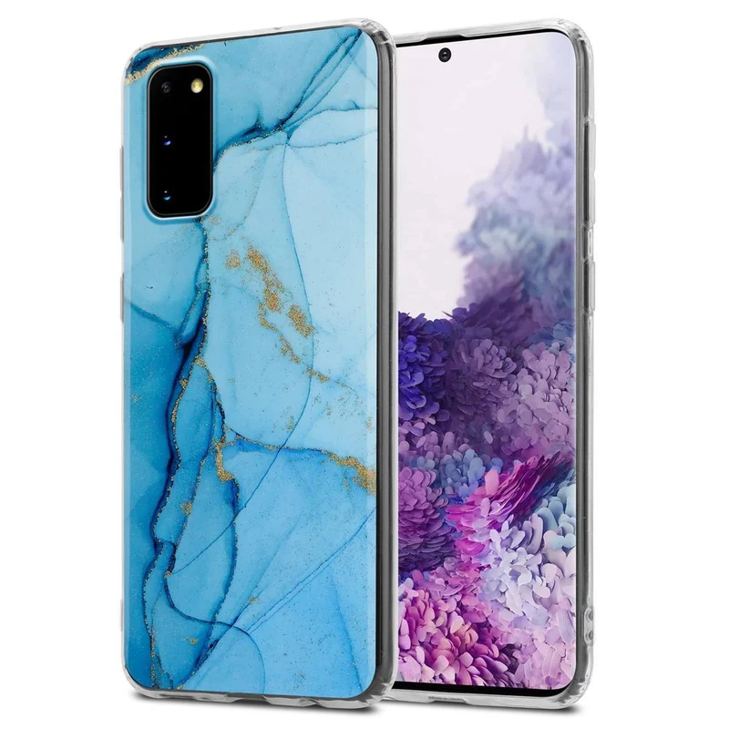 Cadorabo Hülle kompatibel mit Samsung Galaxy S20 Schutzhülle aus TPU Silikon mit Muster Mosaik