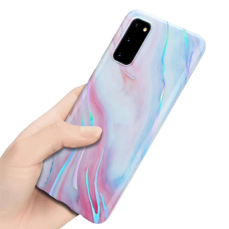 Cadorabo Hülle kompatibel mit Samsung Galaxy S20 Schutzhülle aus TPU Silikon mit Muster Mosaik
