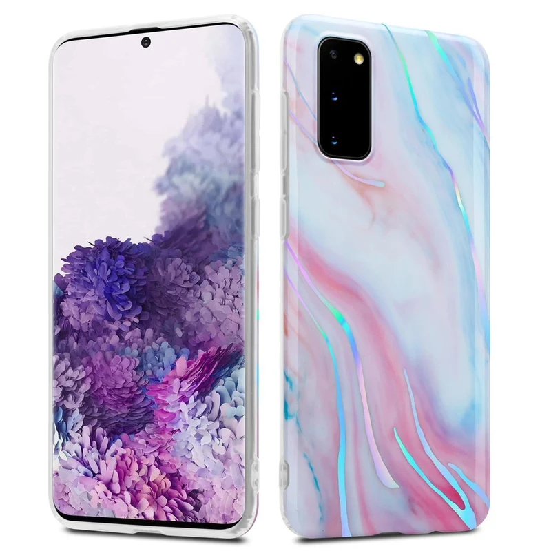 Cadorabo Hülle kompatibel mit Samsung Galaxy S20 Schutzhülle aus TPU Silikon mit Muster Mosaik