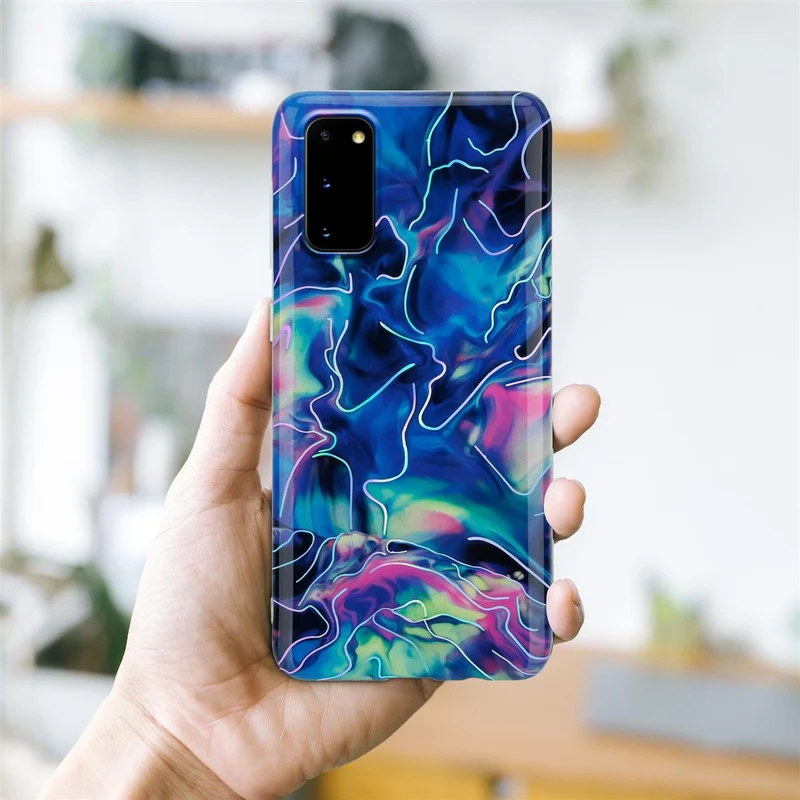 Cadorabo Hülle kompatibel mit Samsung Galaxy S20 Schutzhülle aus TPU Silikon mit Muster Mosaik