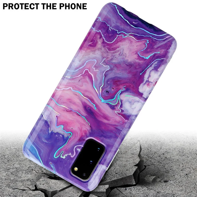 Cadorabo Hülle kompatibel mit Samsung Galaxy S20 Schutzhülle aus TPU Silikon mit Muster Mosaik