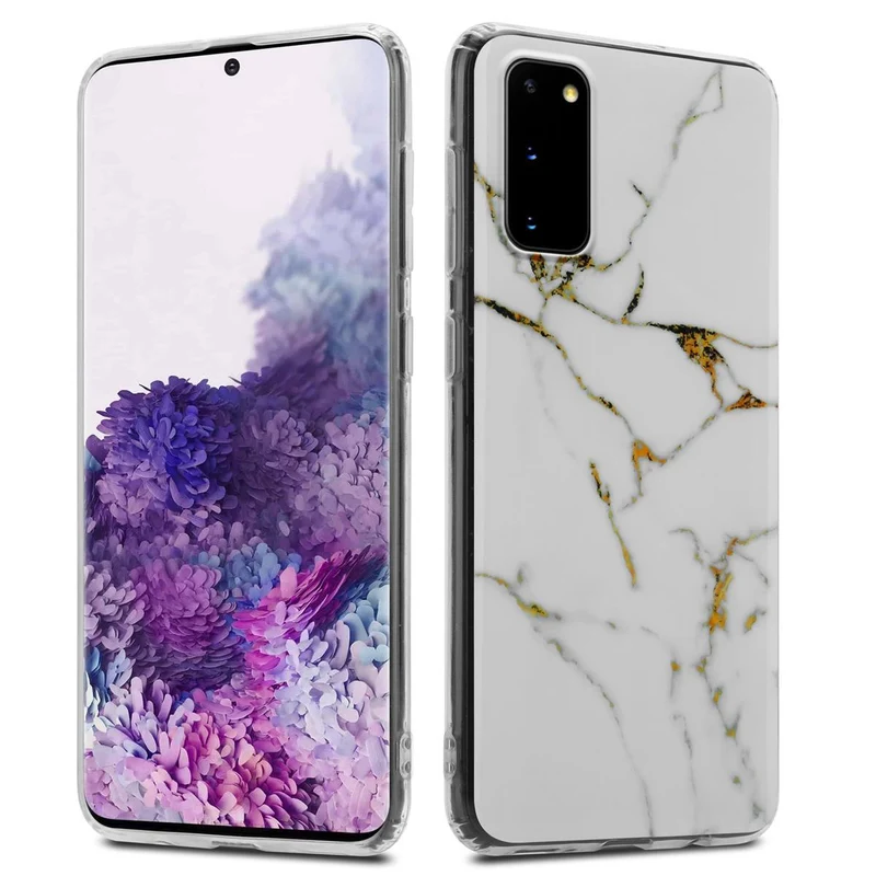 Cadorabo Hülle kompatibel mit Samsung Galaxy S20 Schutzhülle aus TPU Silikon mit Muster Mosaik