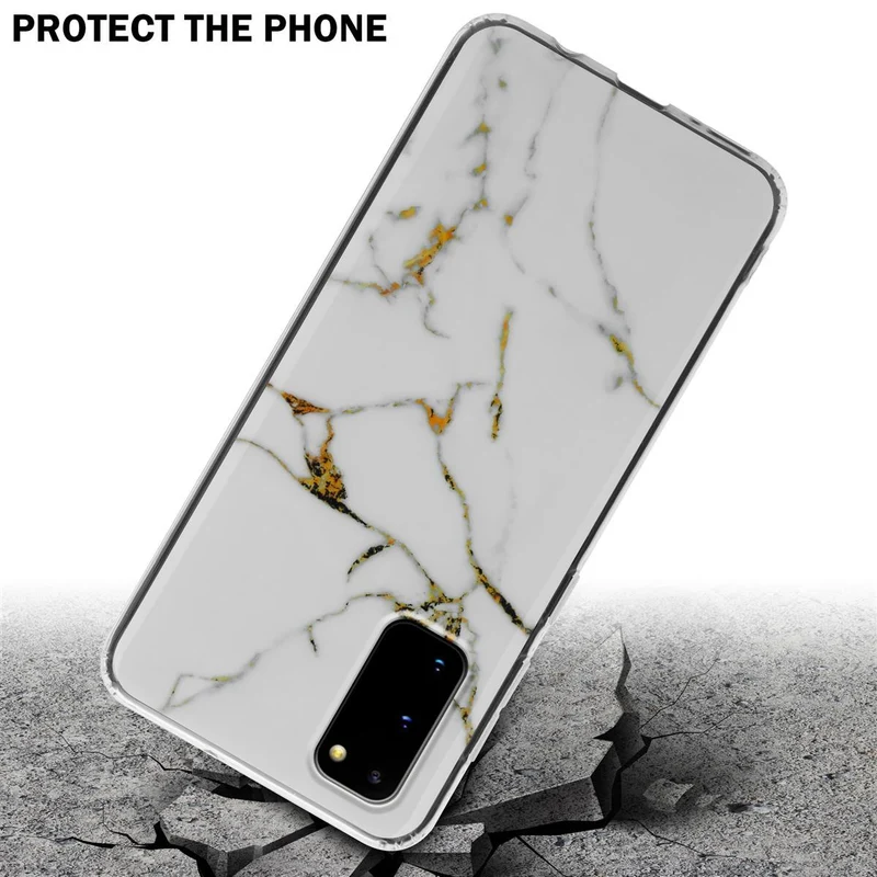 Cadorabo Hülle kompatibel mit Samsung Galaxy S20 Schutzhülle aus TPU Silikon mit Muster Mosaik