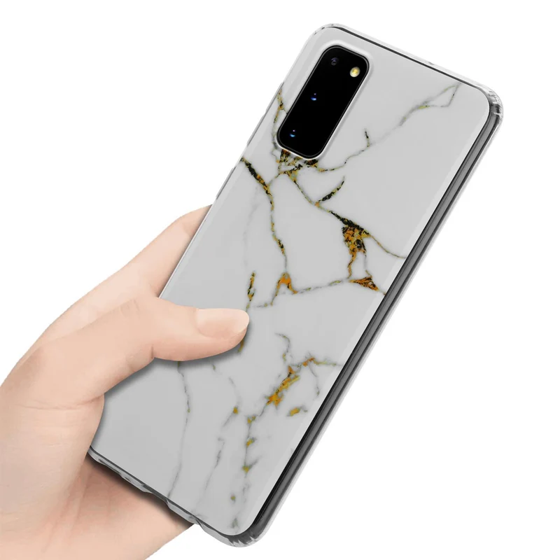 Cadorabo Hülle kompatibel mit Samsung Galaxy S20 Schutzhülle aus TPU Silikon mit Muster Mosaik