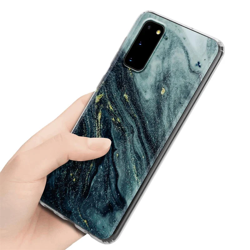 Cadorabo Hülle kompatibel mit Samsung Galaxy S20 Schutzhülle aus TPU Silikon mit Muster Mosaik