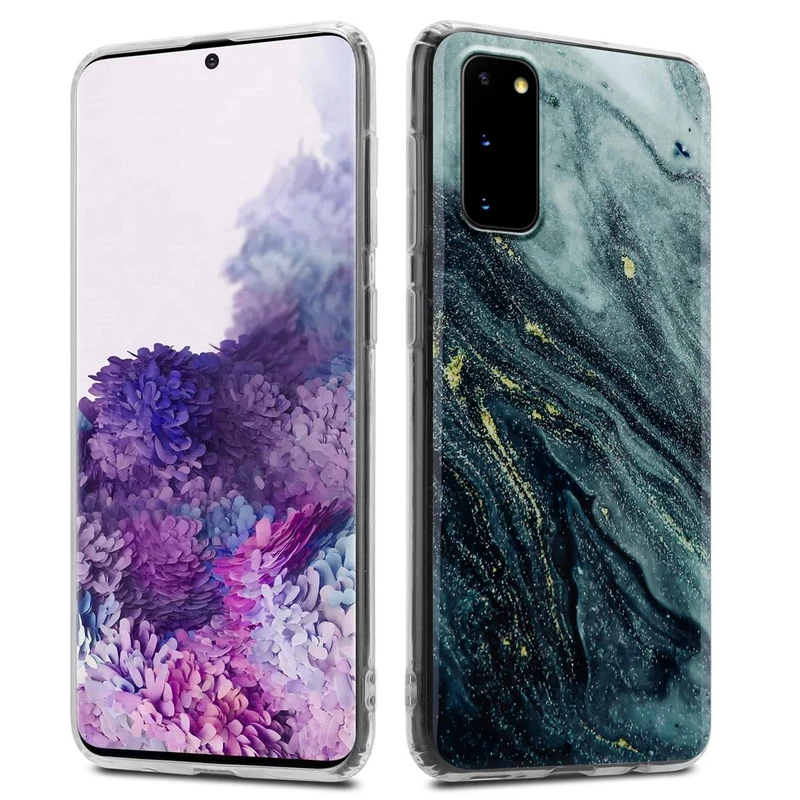 Cadorabo Hülle kompatibel mit Samsung Galaxy S20 Schutzhülle aus TPU Silikon mit Muster Mosaik