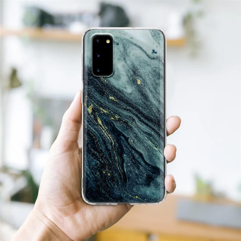 Cadorabo Hülle kompatibel mit Samsung Galaxy S20 Schutzhülle aus TPU Silikon mit Muster Mosaik