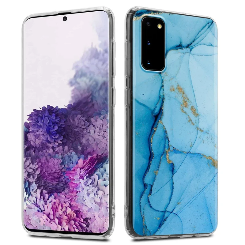 Cadorabo Hülle kompatibel mit Samsung Galaxy S20 Schutzhülle aus TPU Silikon mit Muster Mosaik