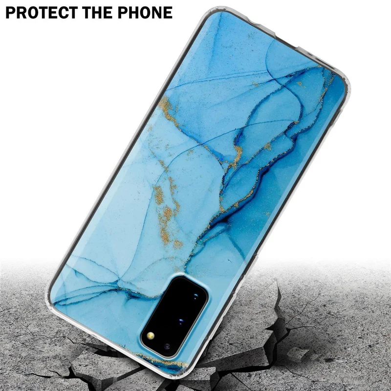 Cadorabo Hülle kompatibel mit Samsung Galaxy S20 Schutzhülle aus TPU Silikon mit Muster Mosaik