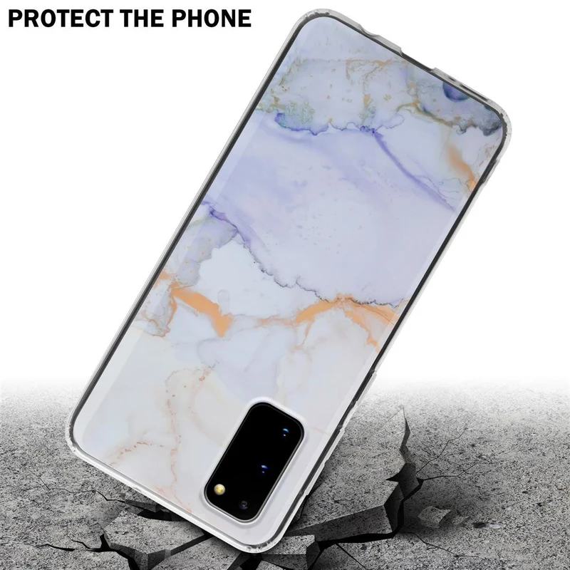 Cadorabo Hülle kompatibel mit Samsung Galaxy S20 Schutzhülle aus TPU Silikon mit Muster Mosaik