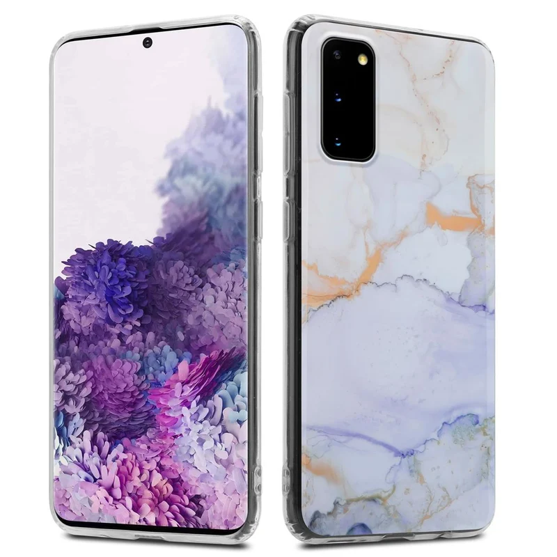 Cadorabo Hülle kompatibel mit Samsung Galaxy S20 Schutzhülle aus TPU Silikon mit Muster Mosaik