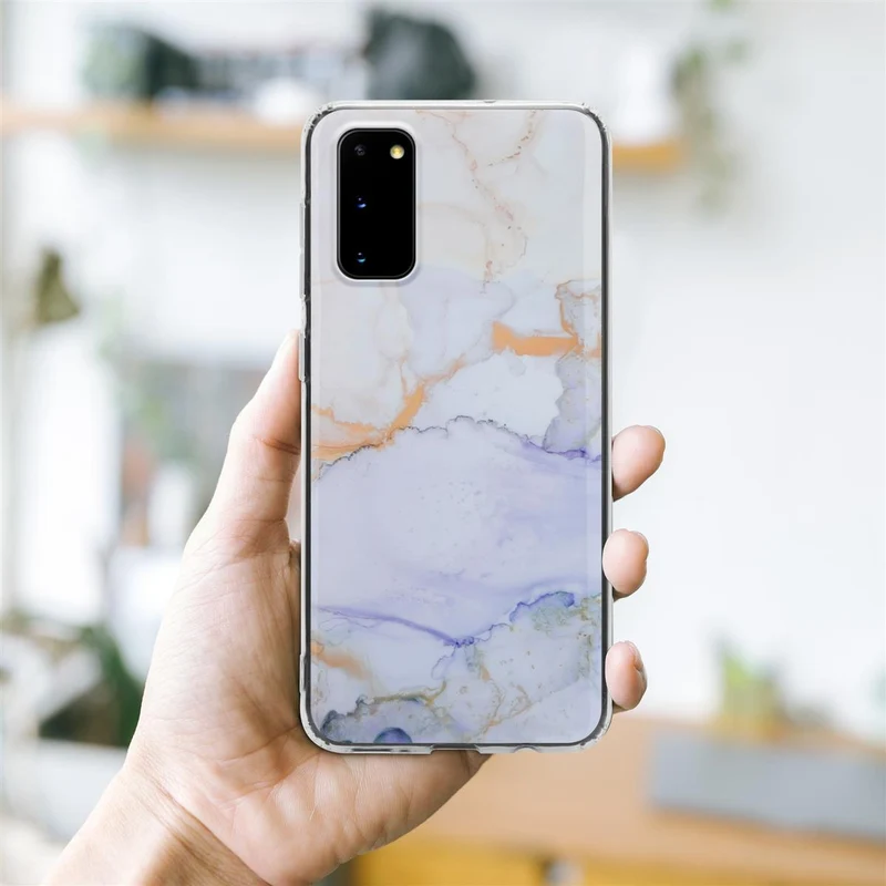 Cadorabo Hülle kompatibel mit Samsung Galaxy S20 Schutzhülle aus TPU Silikon mit Muster Mosaik