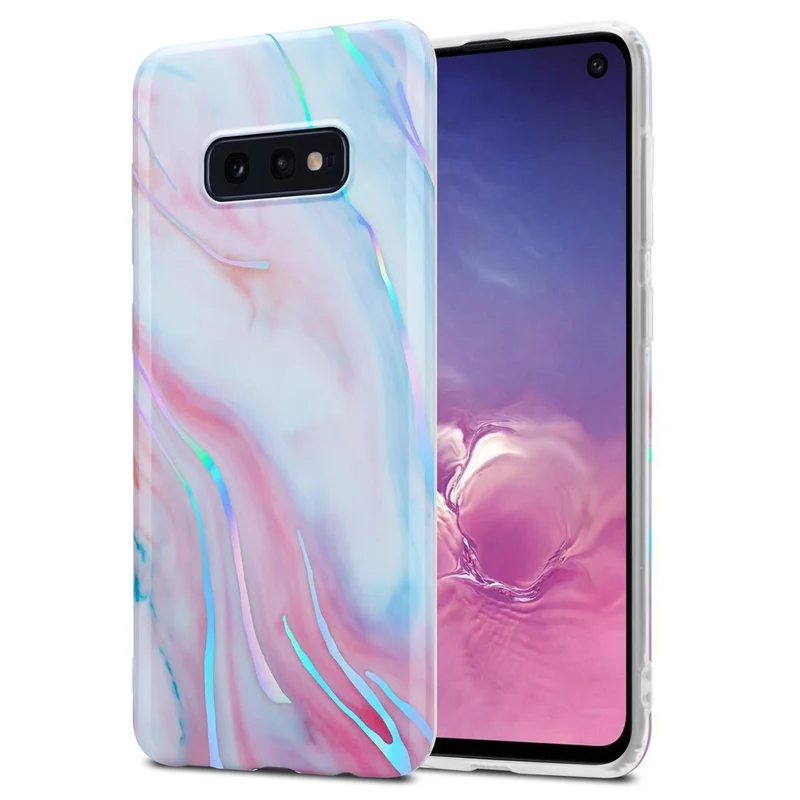 Cadorabo Hülle kompatibel mit Samsung Galaxy S10e Schutzhülle aus TPU Silikon mit Muster Mosaik