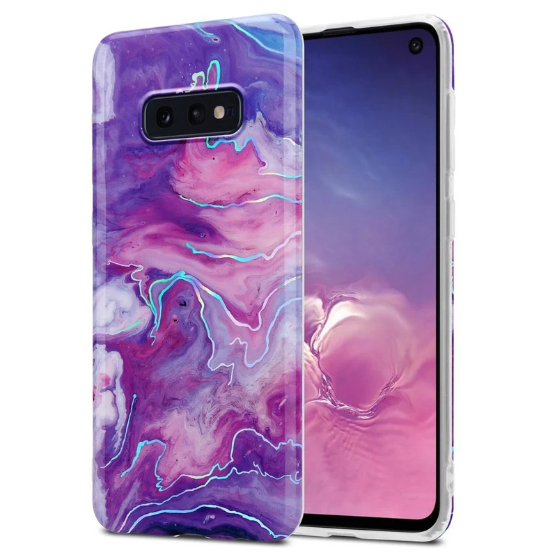 Cadorabo Hülle kompatibel mit Samsung Galaxy S10e Schutzhülle aus TPU Silikon mit Muster Mosaik