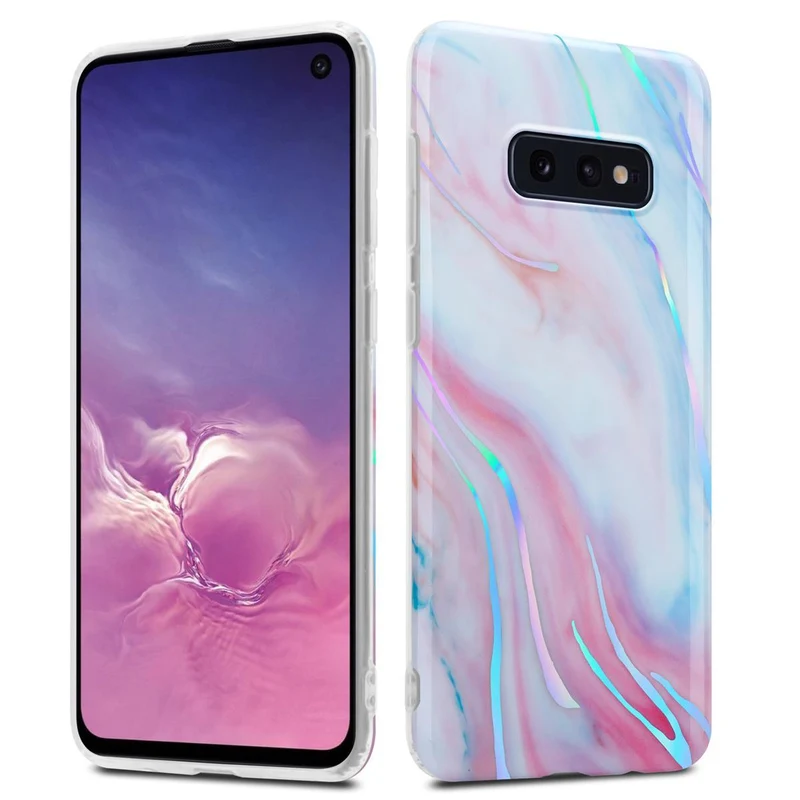 Cadorabo Hülle kompatibel mit Samsung Galaxy S10e Schutzhülle aus TPU Silikon mit Muster Mosaik
