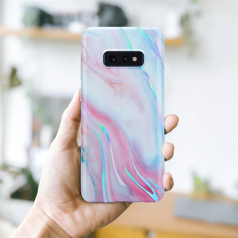 Cadorabo Hülle kompatibel mit Samsung Galaxy S10e Schutzhülle aus TPU Silikon mit Muster Mosaik
