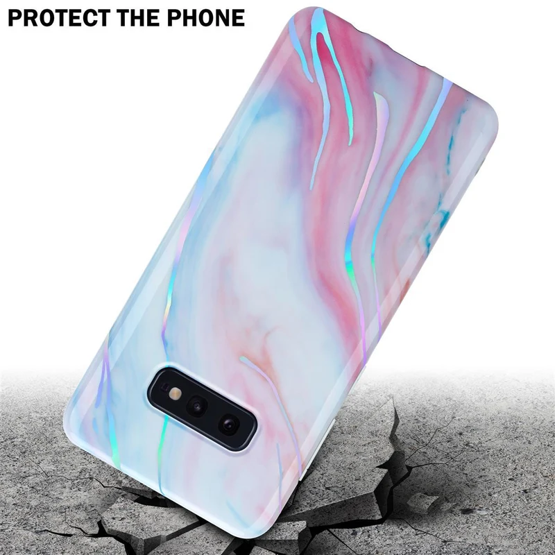 Cadorabo Hülle kompatibel mit Samsung Galaxy S10e Schutzhülle aus TPU Silikon mit Muster Mosaik