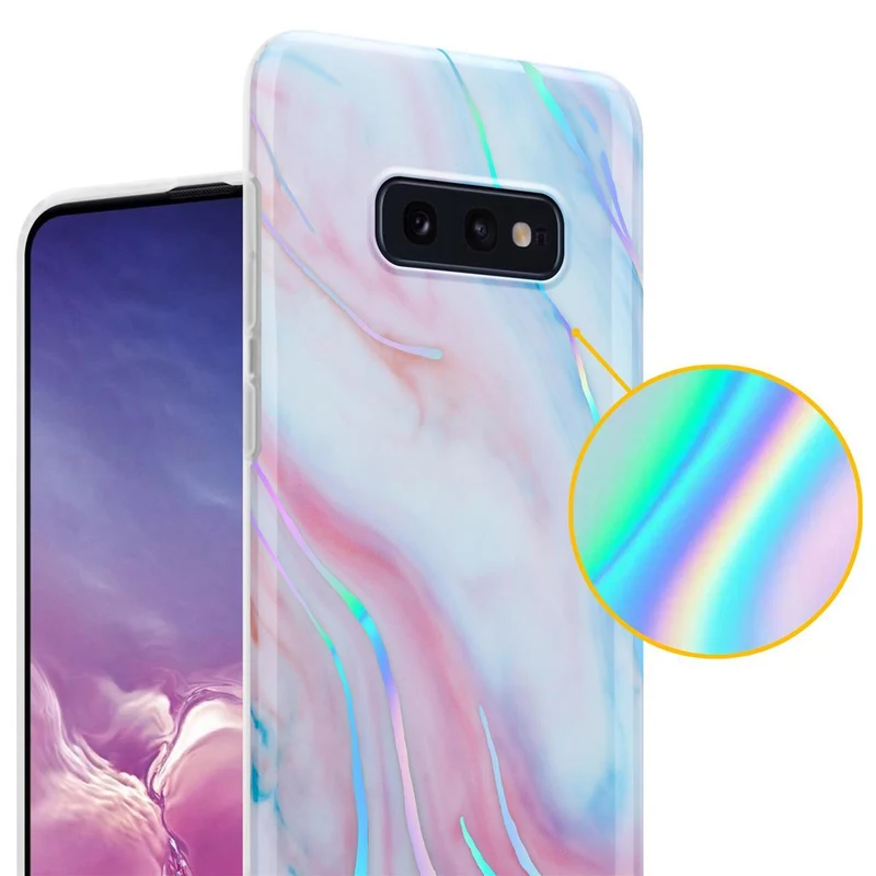 Cadorabo Hülle kompatibel mit Samsung Galaxy S10e Schutzhülle aus TPU Silikon mit Muster Mosaik