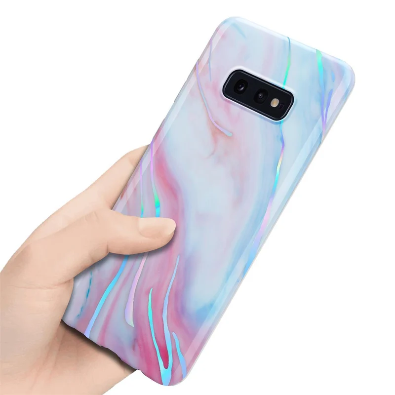 Cadorabo Hülle kompatibel mit Samsung Galaxy S10e Schutzhülle aus TPU Silikon mit Muster Mosaik