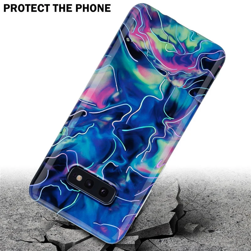 Cadorabo Hülle kompatibel mit Samsung Galaxy S10e Schutzhülle aus TPU Silikon mit Muster Mosaik