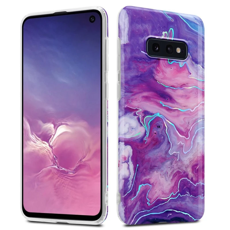 Cadorabo Hülle kompatibel mit Samsung Galaxy S10e Schutzhülle aus TPU Silikon mit Muster Mosaik