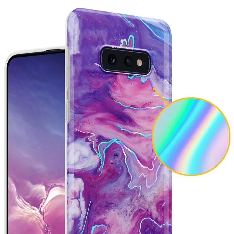 Cadorabo Hülle kompatibel mit Samsung Galaxy S10e Schutzhülle aus TPU Silikon mit Muster Mosaik