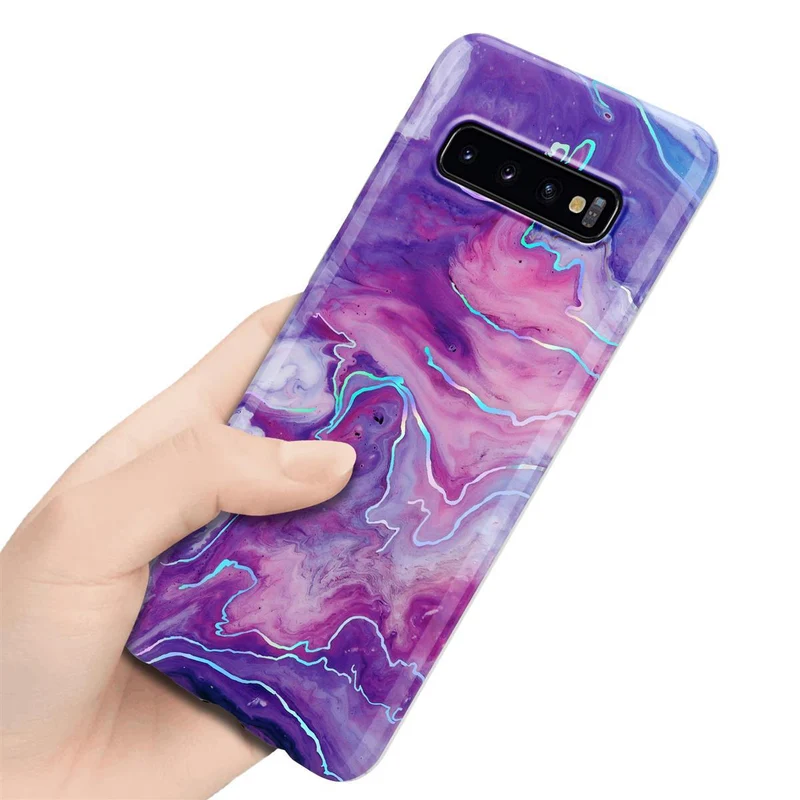 Cadorabo Hülle kompatibel mit Samsung Galaxy S10 4G Schutzhülle aus TPU Silikon mit Muster Mosaik