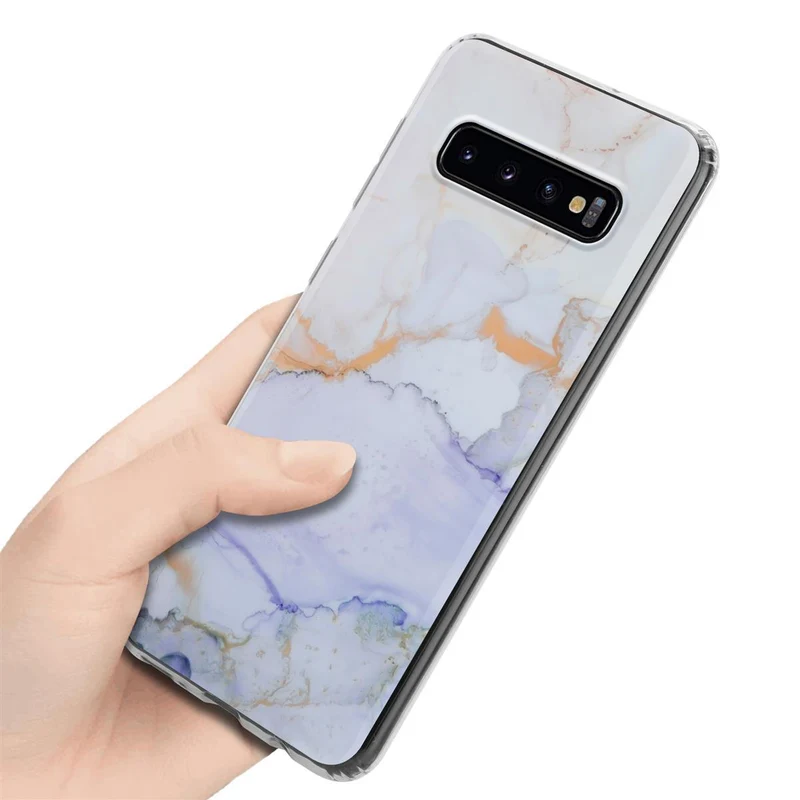 Cadorabo Hülle kompatibel mit Samsung Galaxy S10 4G Schutzhülle aus TPU Silikon mit Muster Mosaik