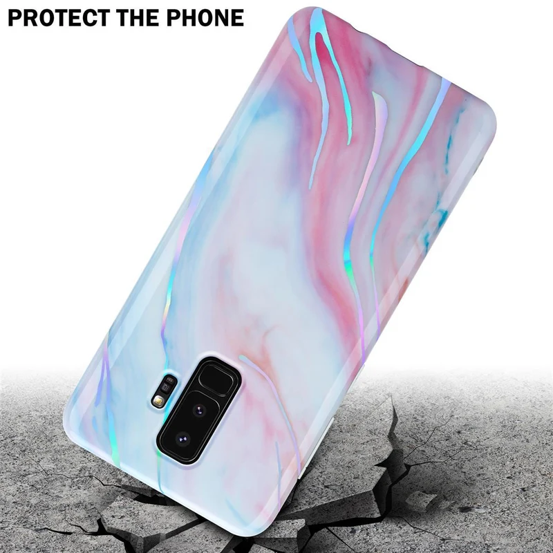 Cadorabo Hülle kompatibel mit Samsung Galaxy S9 PLUS Schutzhülle aus TPU Silikon mit Muster Mosaik